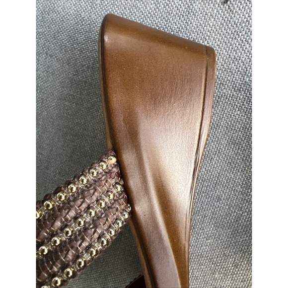 Toscanella 7.5 New Made In Italy 2 Inch Wedge Sandals Women's NWT - Picture 8 of 14